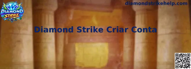 Interface inicial para cadastro no Diamond Strike